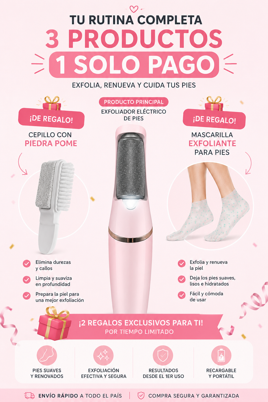 Exfoliadora Eléctrica para Pies | Velira ®