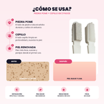 Cepillo con Piedra Pome 2x1 | Velira ®